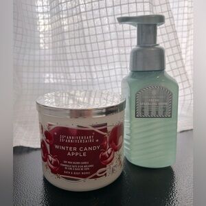 New Bath & Body Works Candle + Soap Bundle
